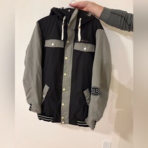 O'Neill Men's Black and Gray Ski Jacket